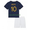 Maillot de Supporter France Kylian Mbappé 10 Domicile Coupe du Monde 2022 Pour Enfant